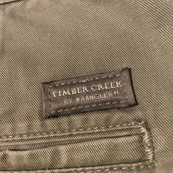 Men’s Timber Creek by Wrangler Khaki Pants Size 36x32 Pleated front 100% Cotton - Picture 5 of 9